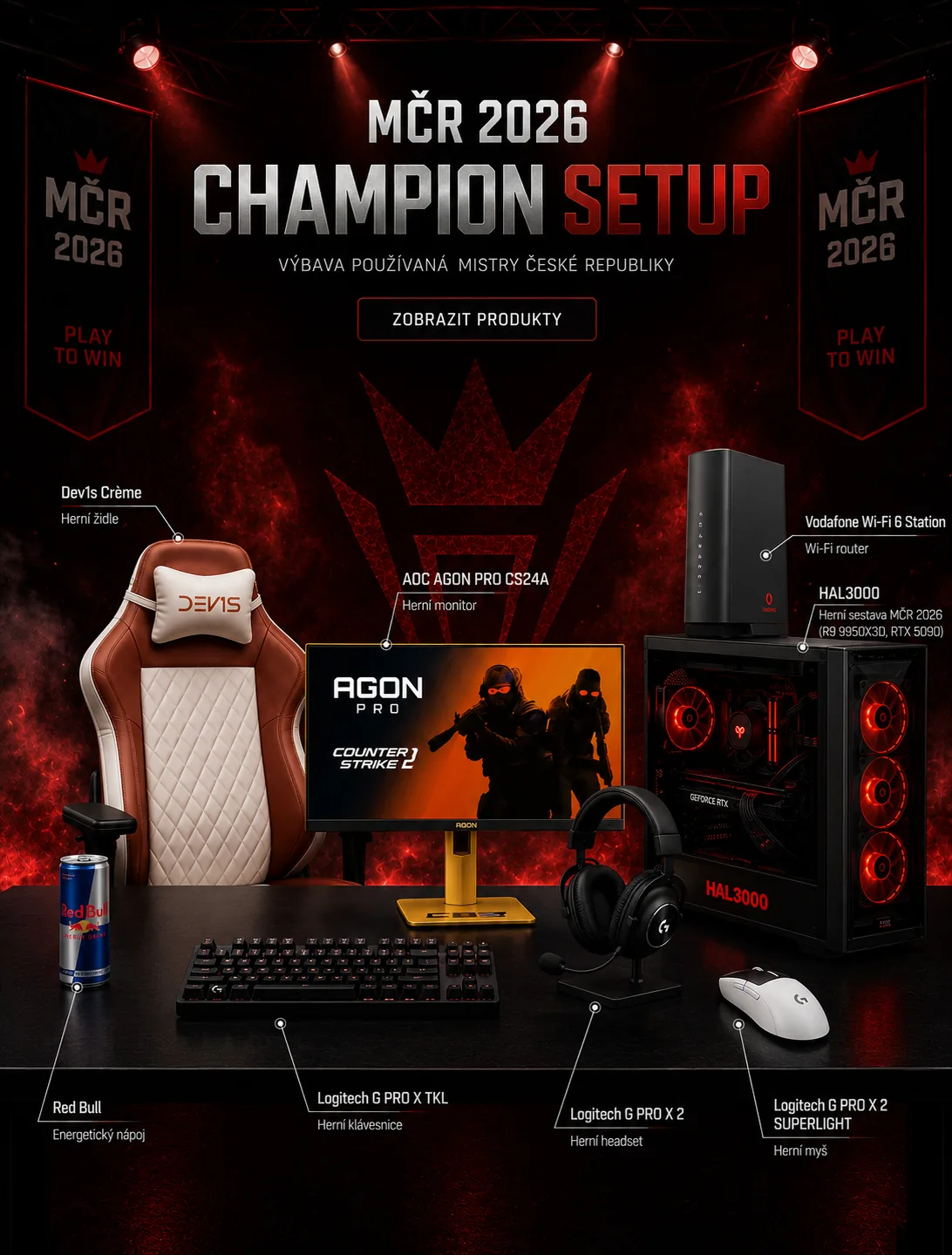 MČR 2026 Champion Setup – Výbava používaná mistry České republiky